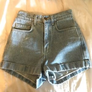 American Apparel jean shorts
